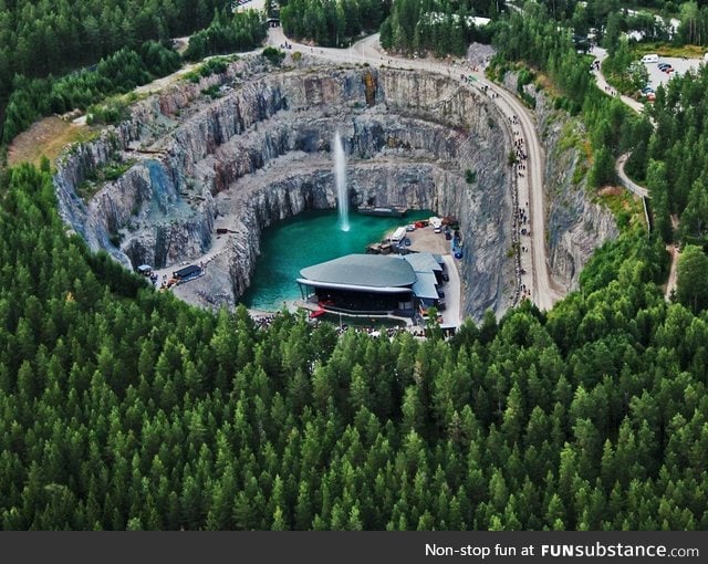 Amphitheater in an old Limestone quarry