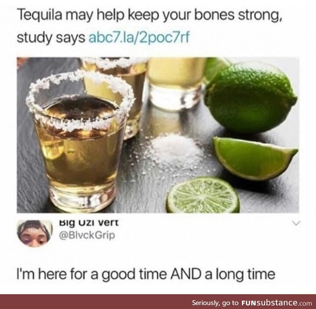 Tequila is the cure