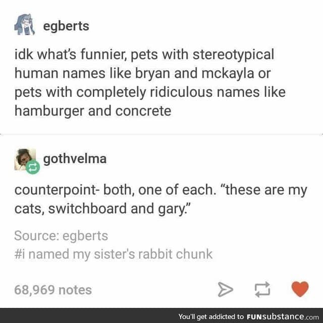 Pet names