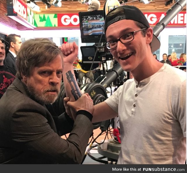 Mark Hamill finds his first lightsaber