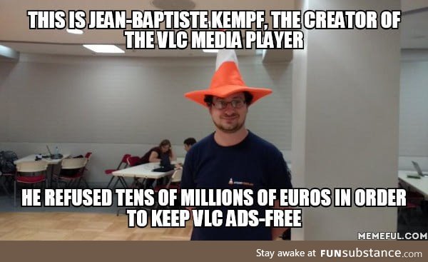 VLC creator is awesome guy!