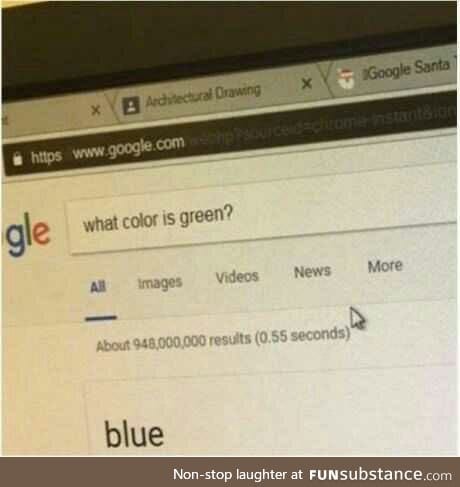 Green is blue