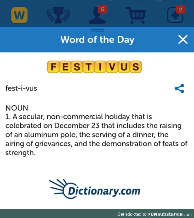 The word of the day is...