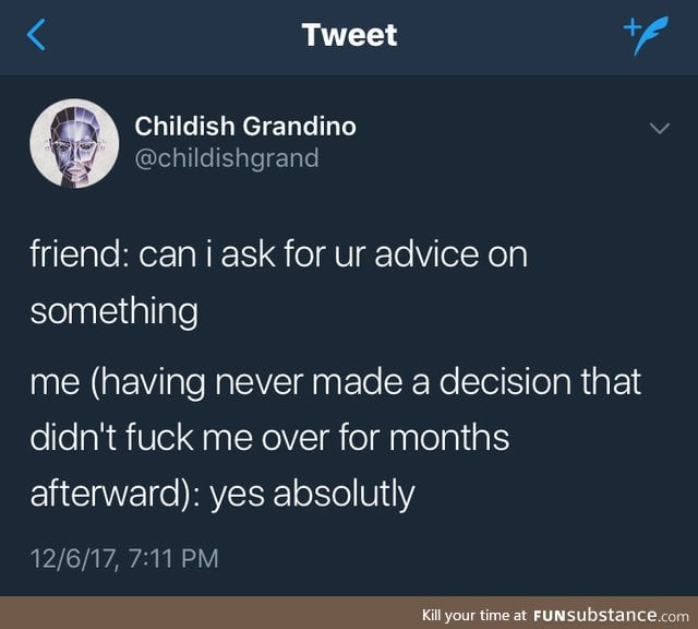 The best advice around here