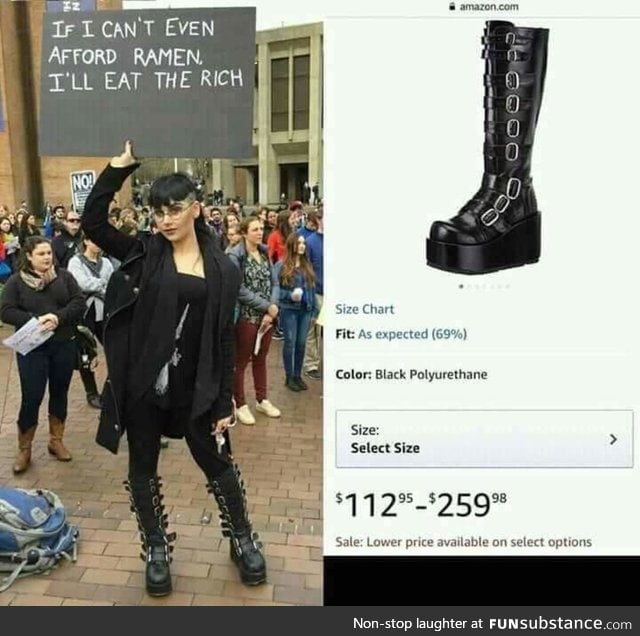 Expensive boots