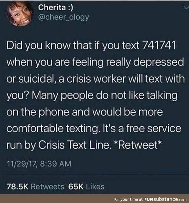 Never know who needs it