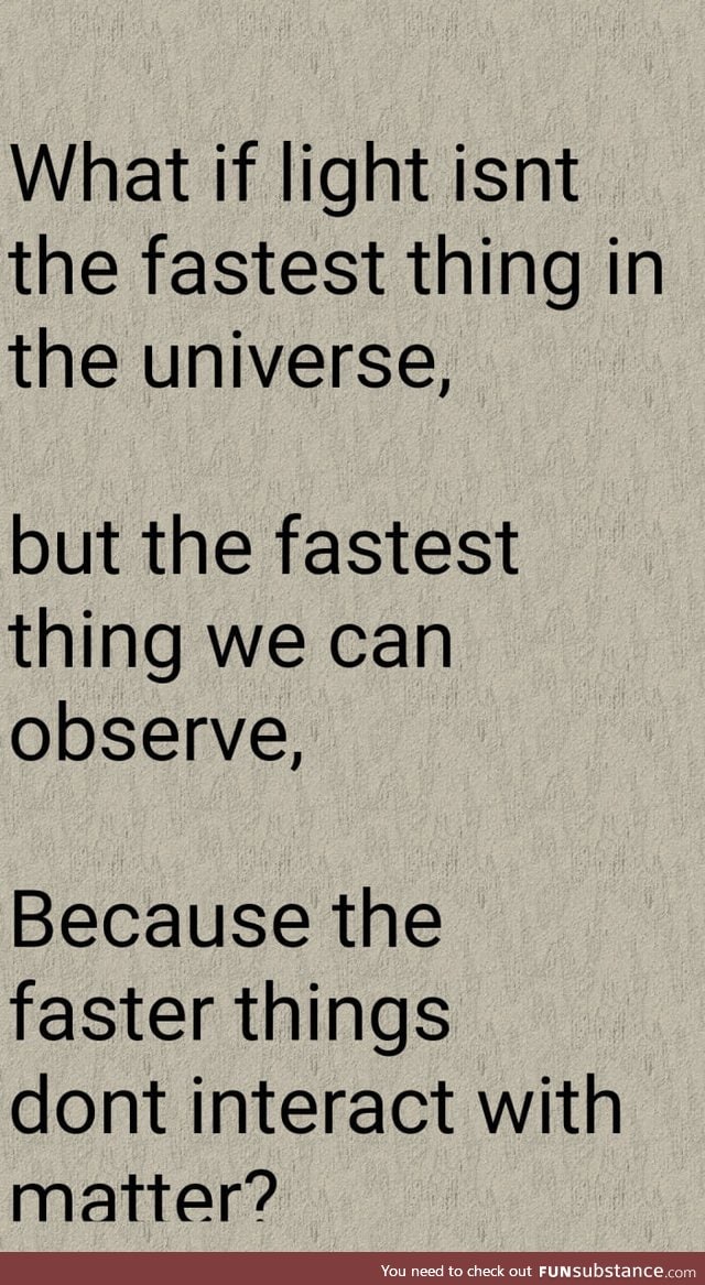 Physicists on FunSubstance?