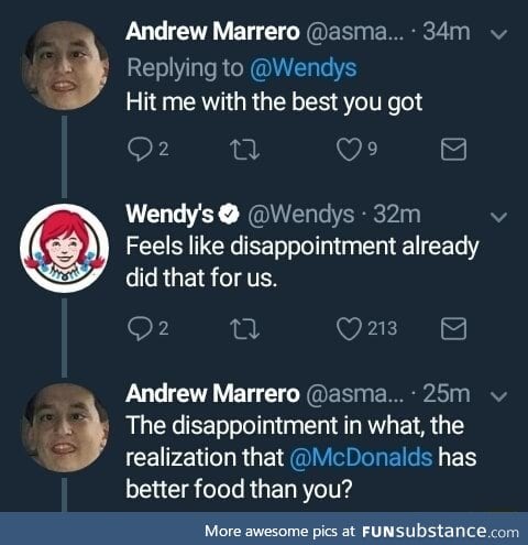 Wendy's met her match