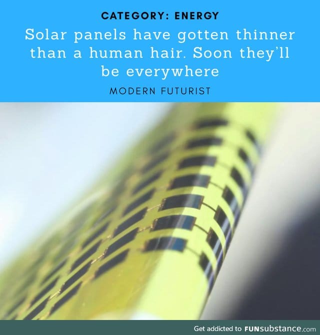 Solar Panels have become thin