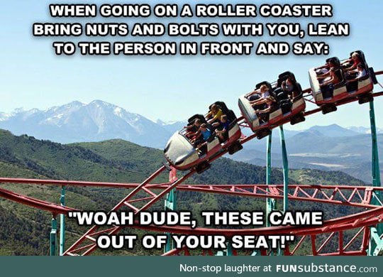 Roller coaster prank idea