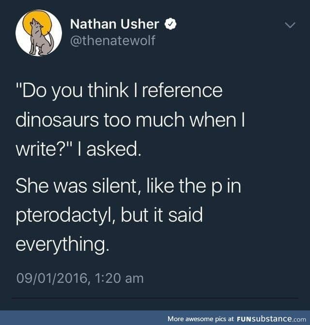 There is no such thing as too many dinosaur references