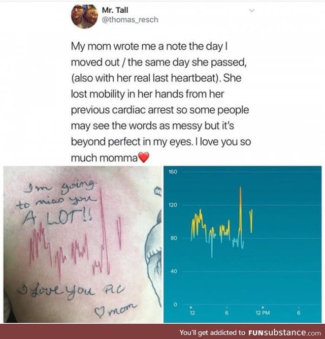 Mom's last heartbeat