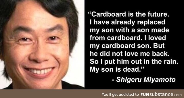 Cardboard is the future