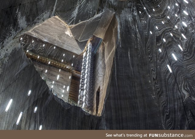 Inside a salt mine