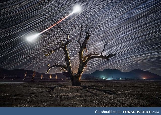 Time lapse of the lunar eclipse