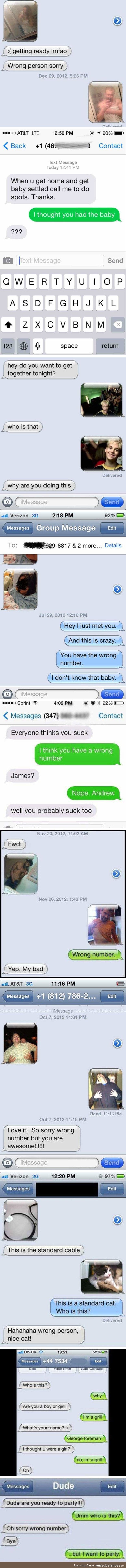 Wrong number