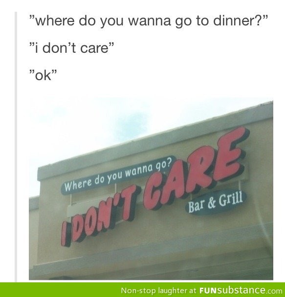 I don't care