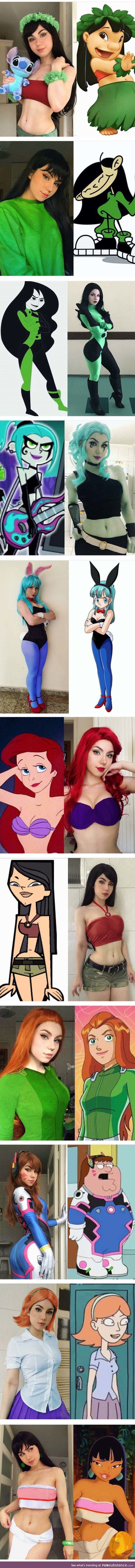 Cartoon cosplay