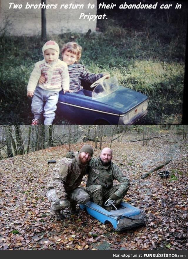 Brothers find their old toy car after 25 years