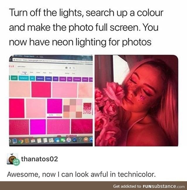 Cool lighting tip