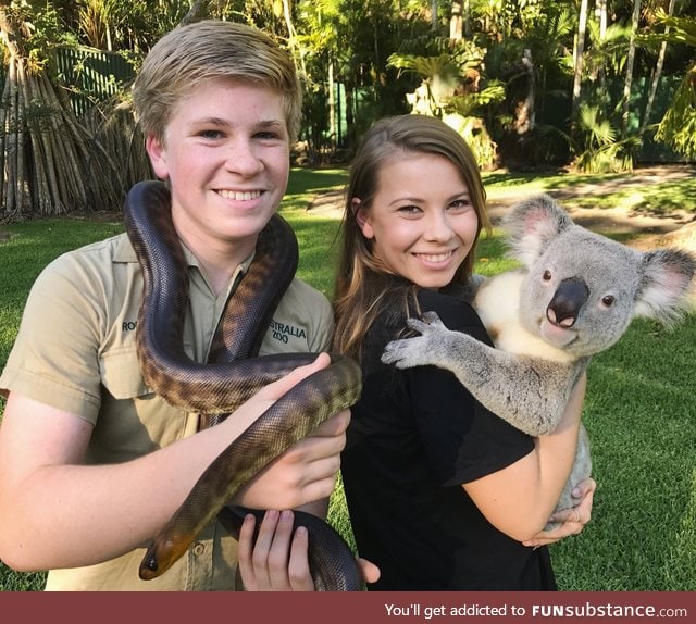 Steve Irwin's kids carrying on his legacy