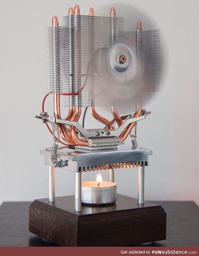 Thermoelectric fan powered by a candle!