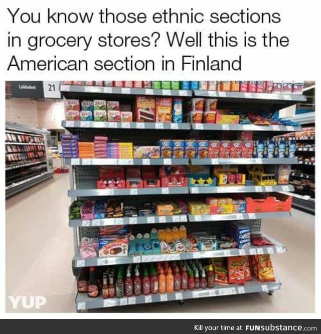 “Ethnic” section in Finland