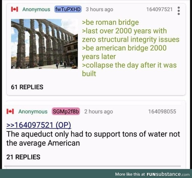 Anon talks about bridges