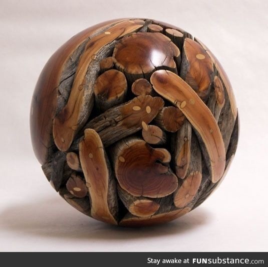 Wood sphere