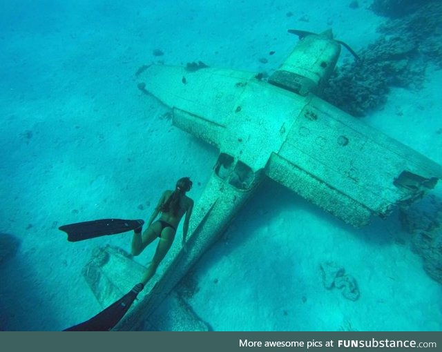 Swimming with a wreck