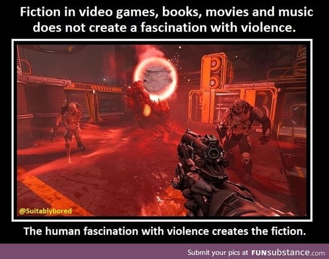 Violent video games don't cause real-world  violence