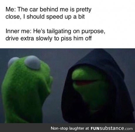 Also flash him when he overtakes you