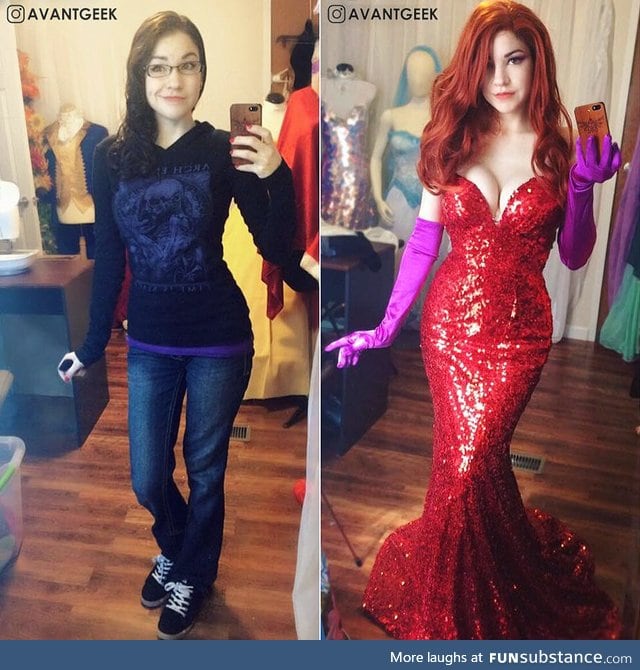 Olivia Mears' Jessica Rabbit cosplay