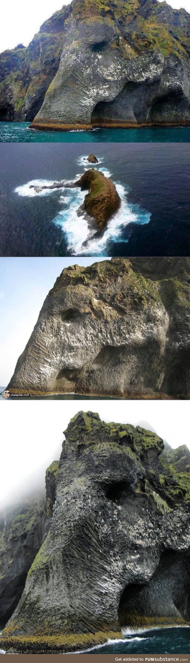 Elephant rock, iceland