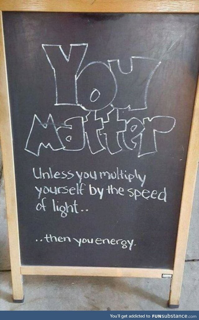 You matter