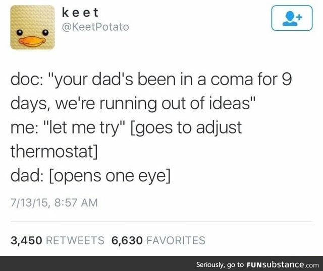 How to wake a dad