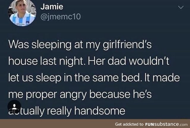 Not allowed to sleep in the same bed