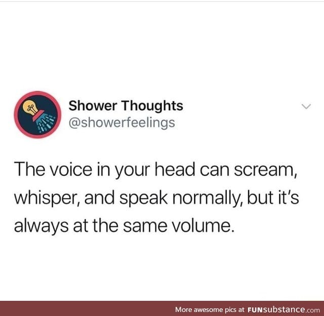 The voice in your head