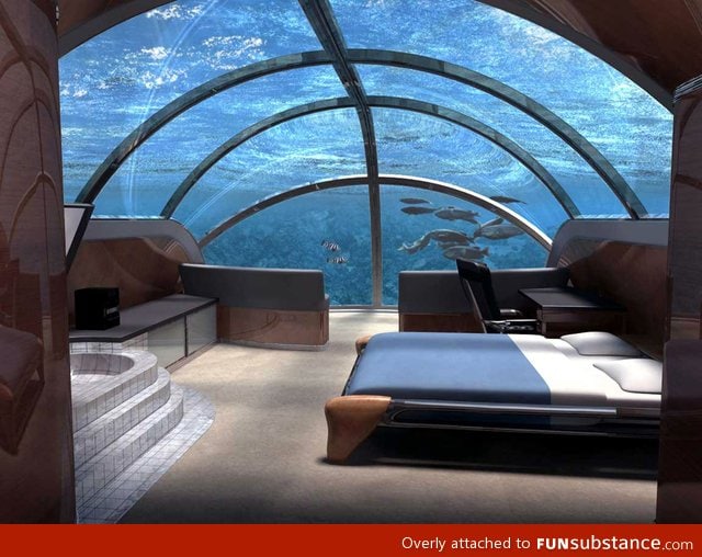 An underwater suite at the songjiang hotel