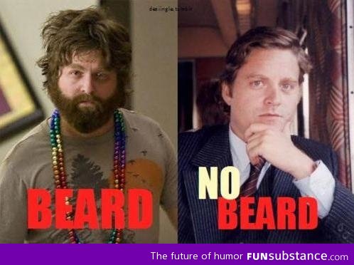 Zach Galifianakis without a beard