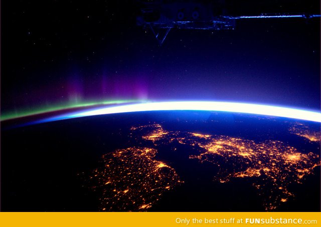 Great britain from the international space station