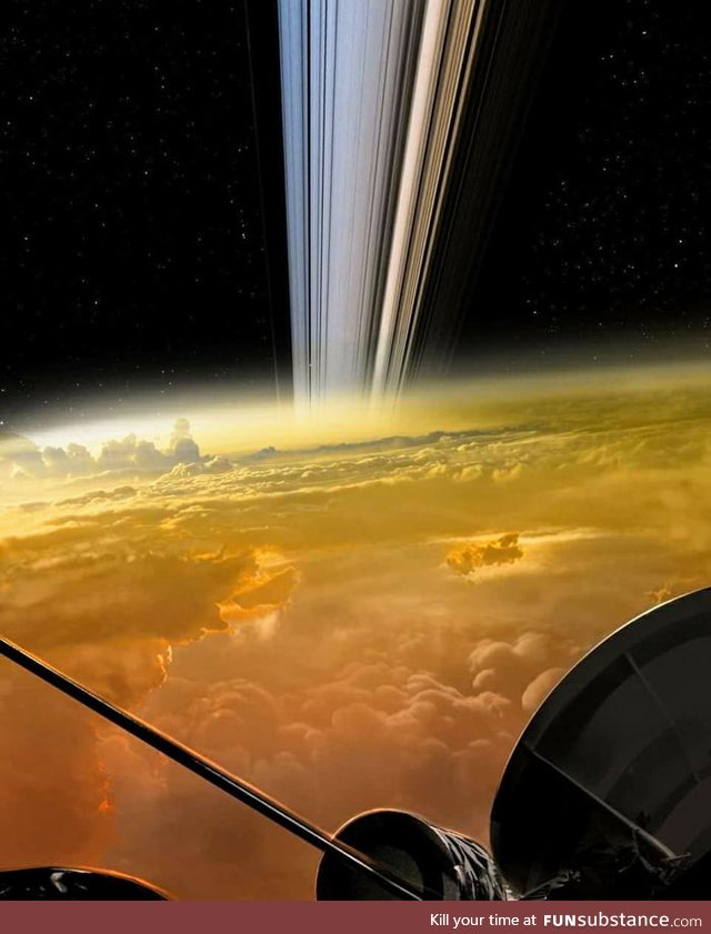 The Cassini spacecraft, delivering the closest images of Saturn in history