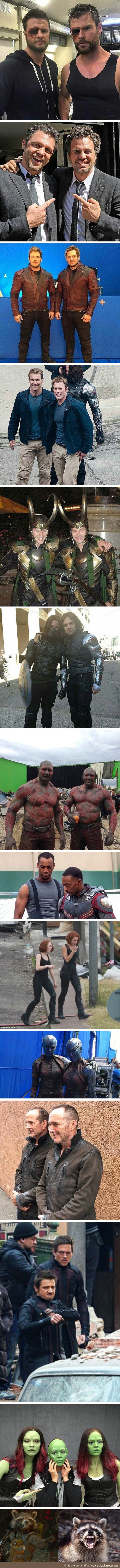 Avengers stunt doubles