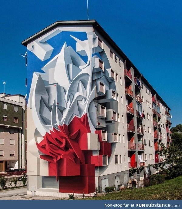 Altered perception mural by Manuel de Rita