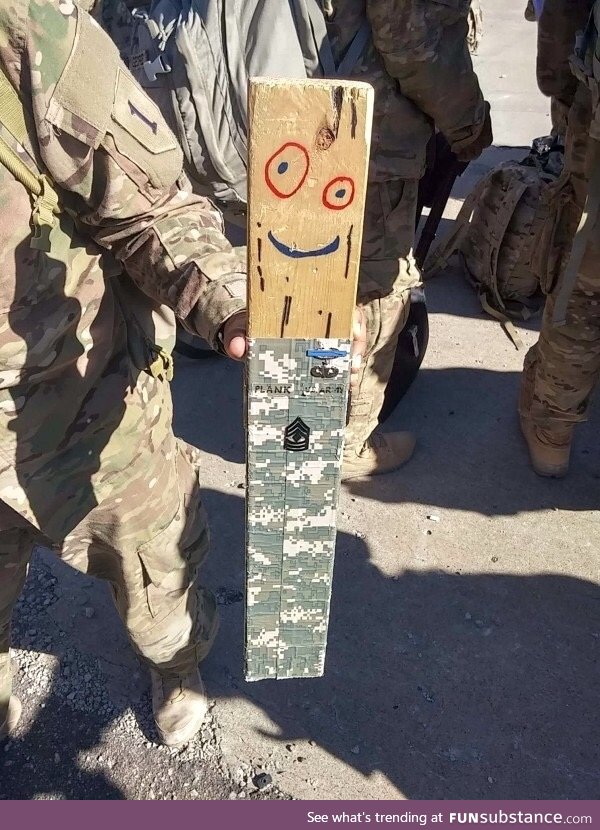 Great to see Plank is doing something with his life.