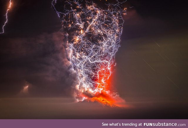 Volcanic eruption in Chile