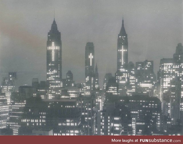 New York City skyline, Easter 1956