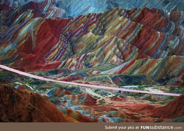 Danxia landform geological park, china