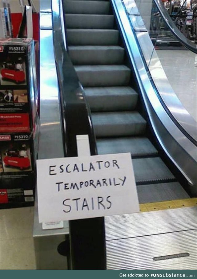 Can an Escalator ever really break?