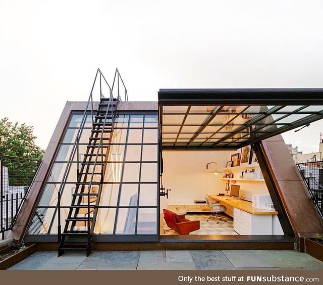 Greenwich village rooftop home office